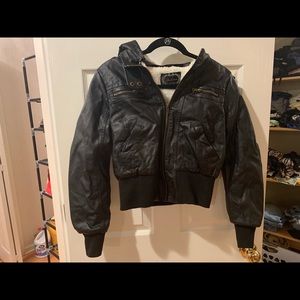 Black Leather Jacket with soft interior